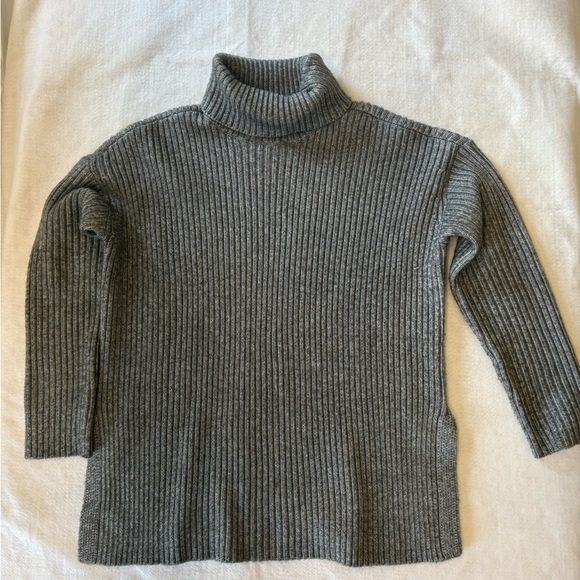 Alfani Ribbed Knit Turtleneck Sweater Gray | Women’s M - Picture 1 of 6